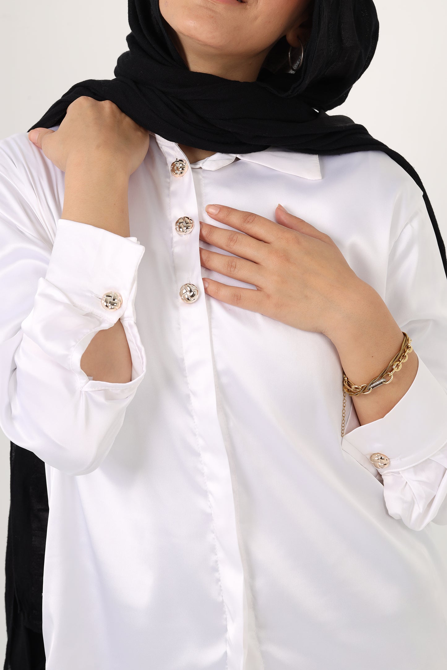 Ella's Satin Shirt