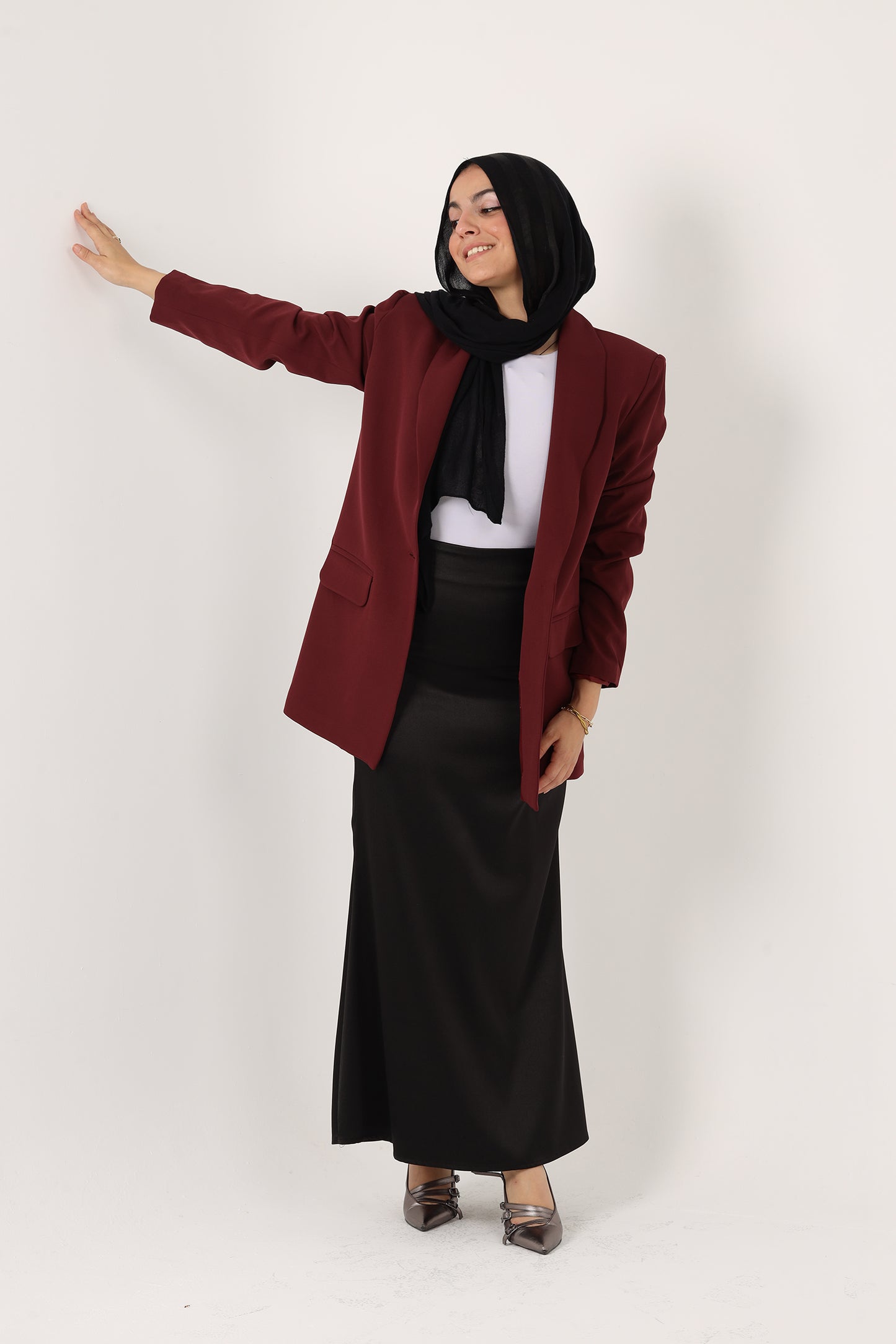 Ella's Over Sized Belted Blazer