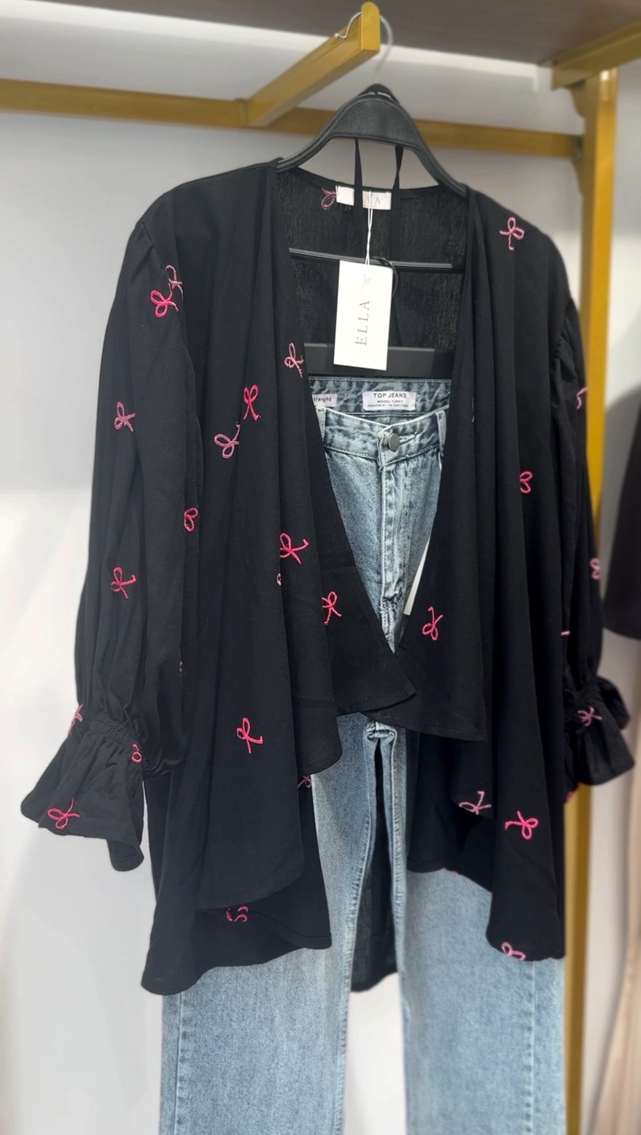 Ella’s Ribbon Embroidered Kimono
