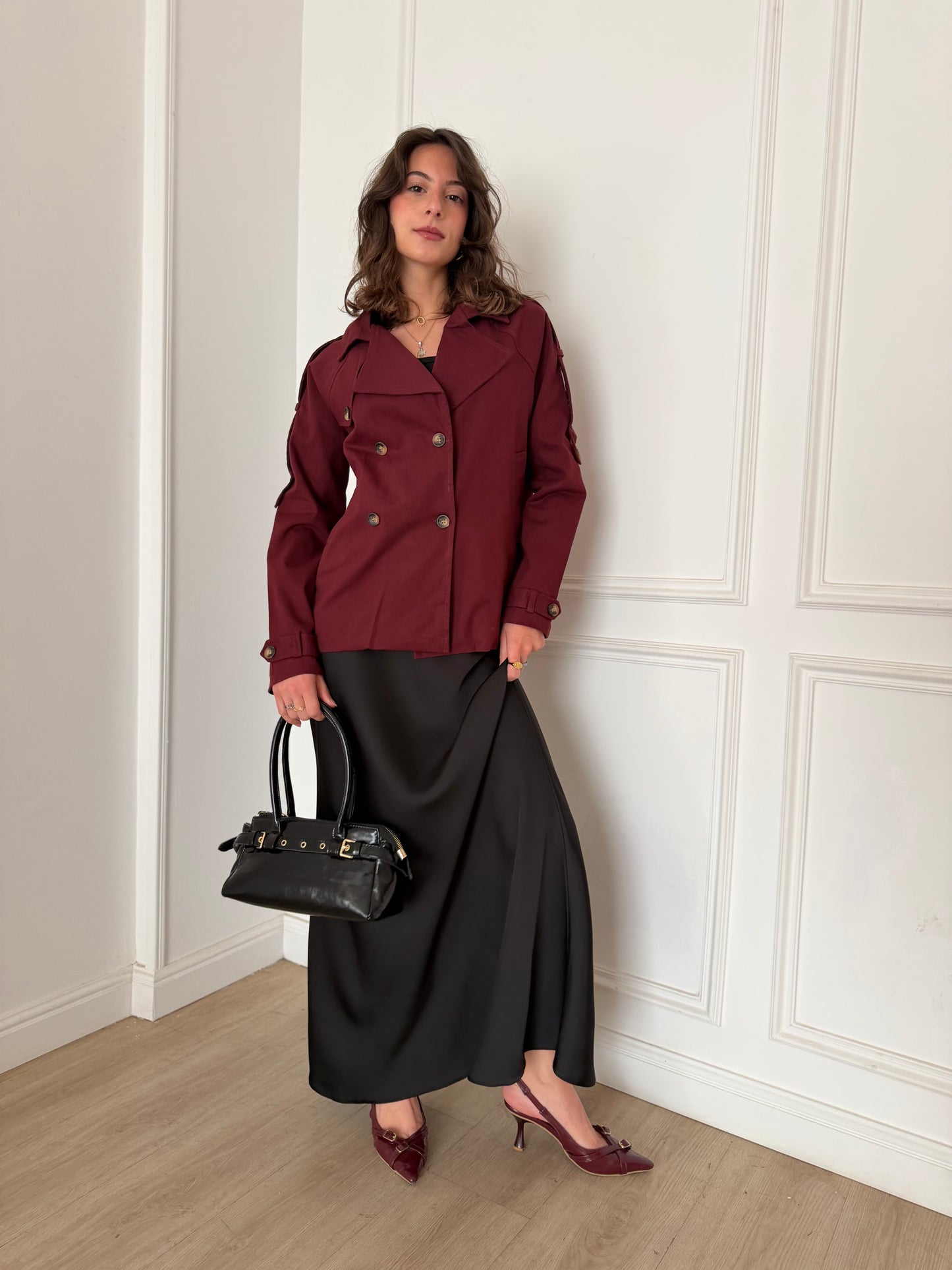 ELLA's SATIN SKIRT