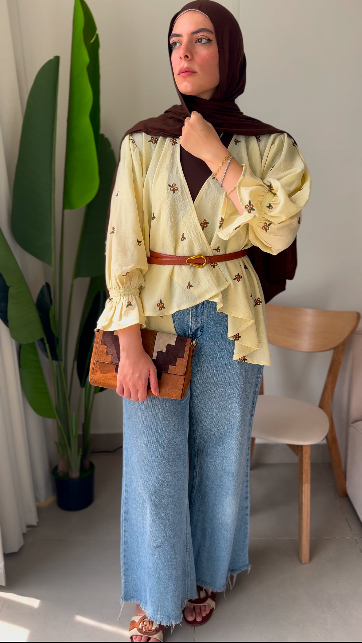 Ella’s Embroidered Kimono - Butter Yellow