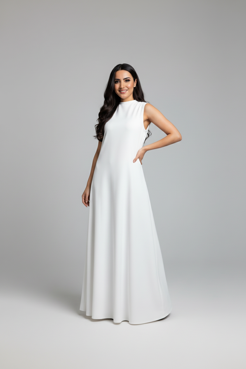 SLEEVELESS BASIC DRESS