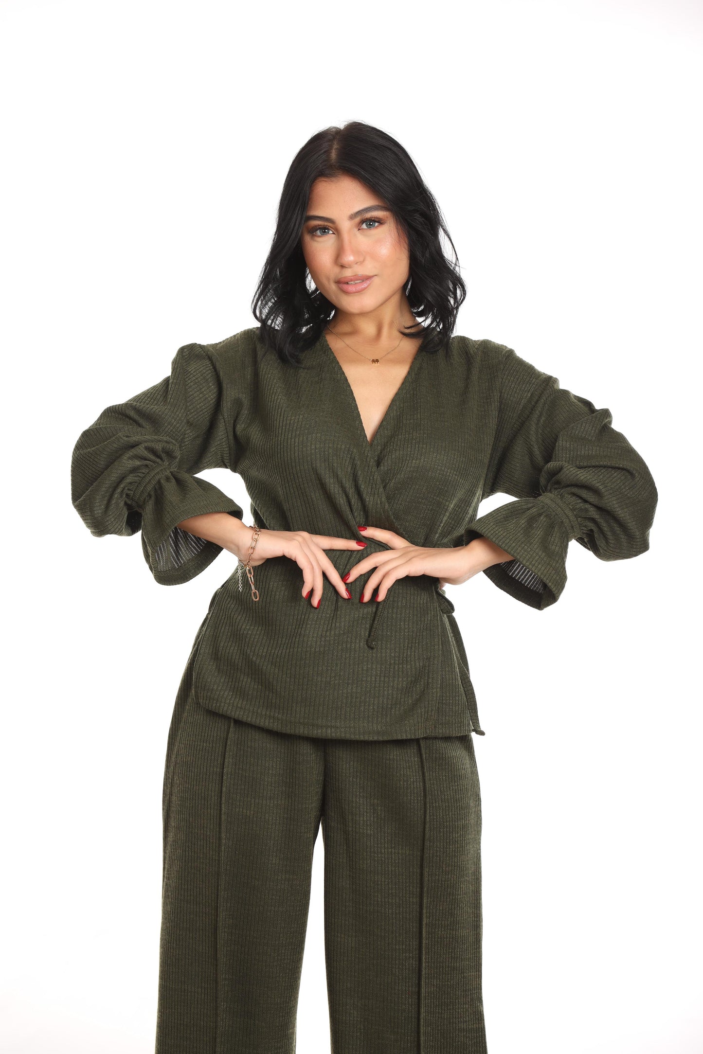 Ella’s Olive Triko Set