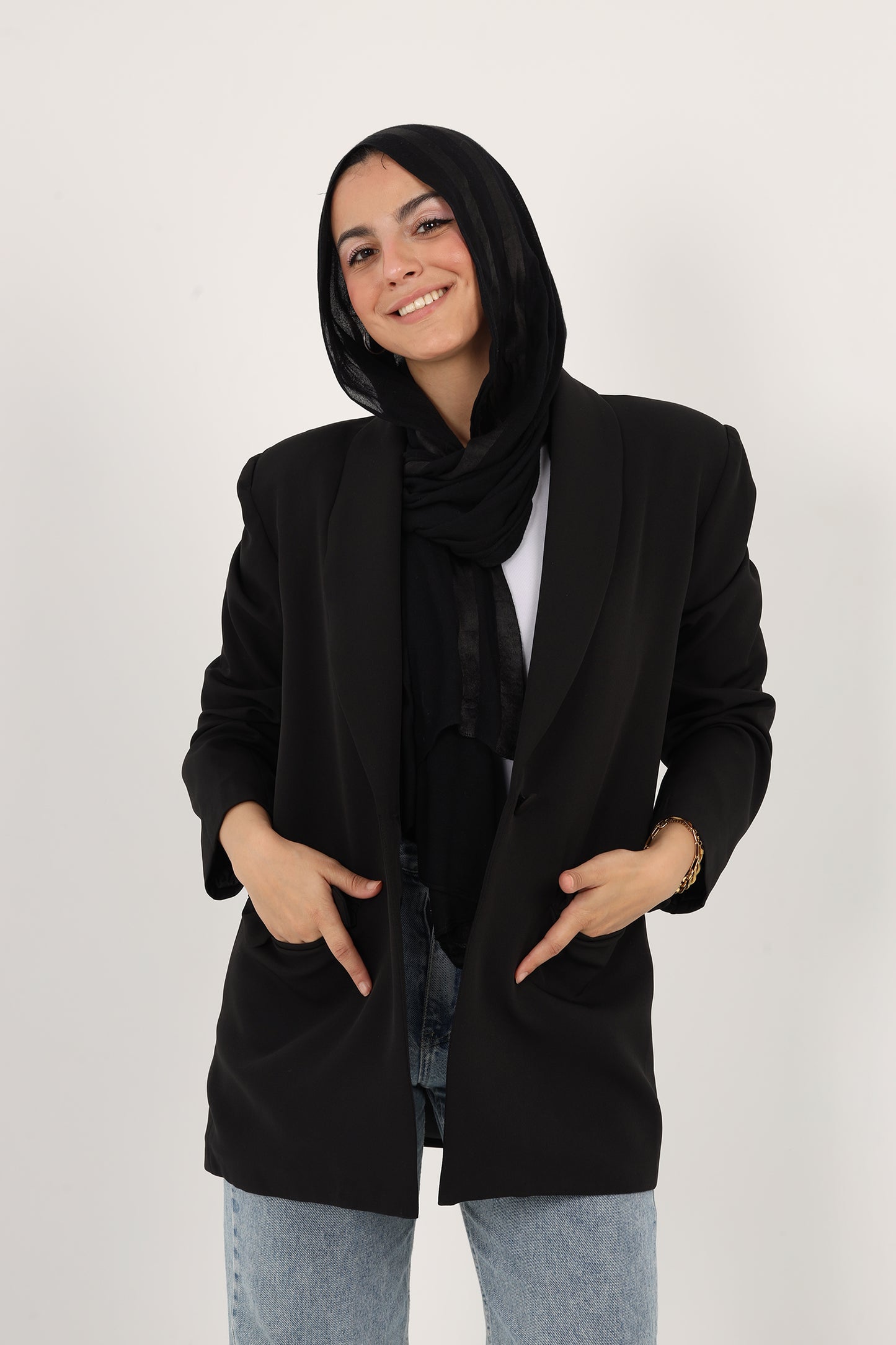 Ella's Over Sized Belted Blazer