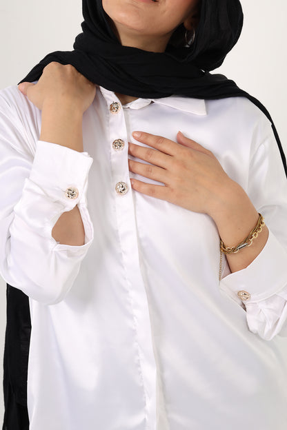 Ella's Satin Shirt