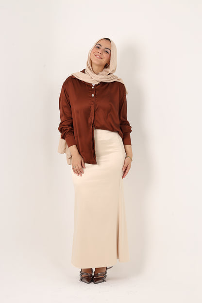 Ella's Satin Skirt