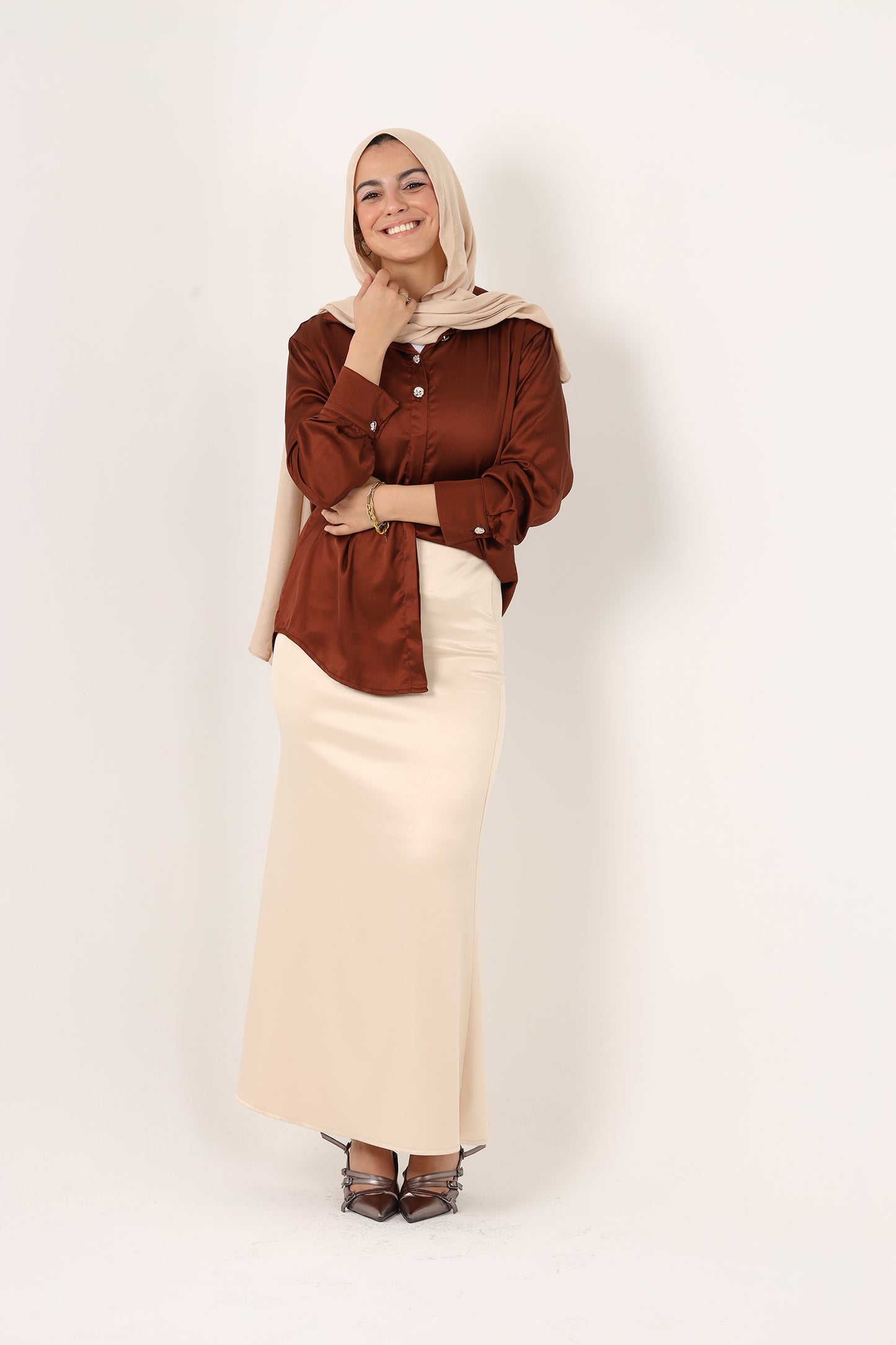 Ella's Satin Skirt
