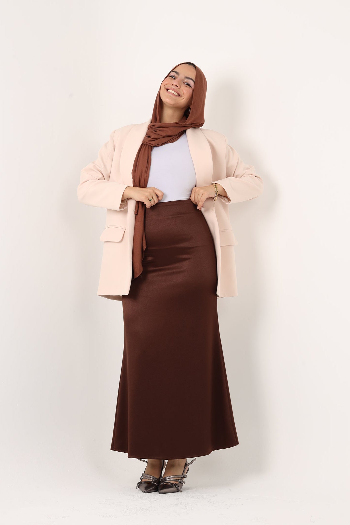 Ella's Satin Skirt