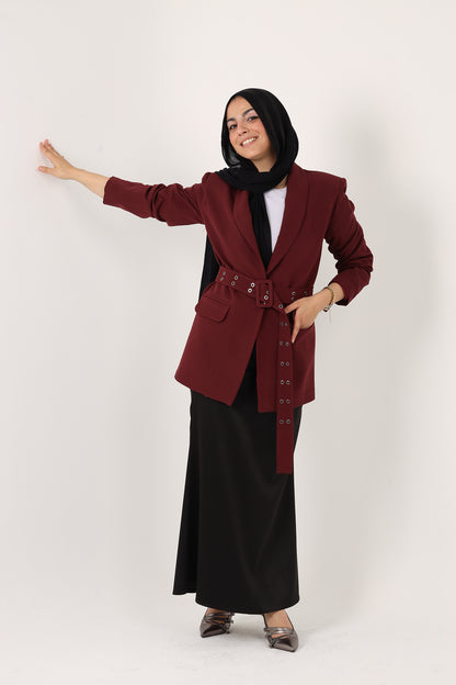 ELLA's RELAXED FIT BLAZER WITH BELT
