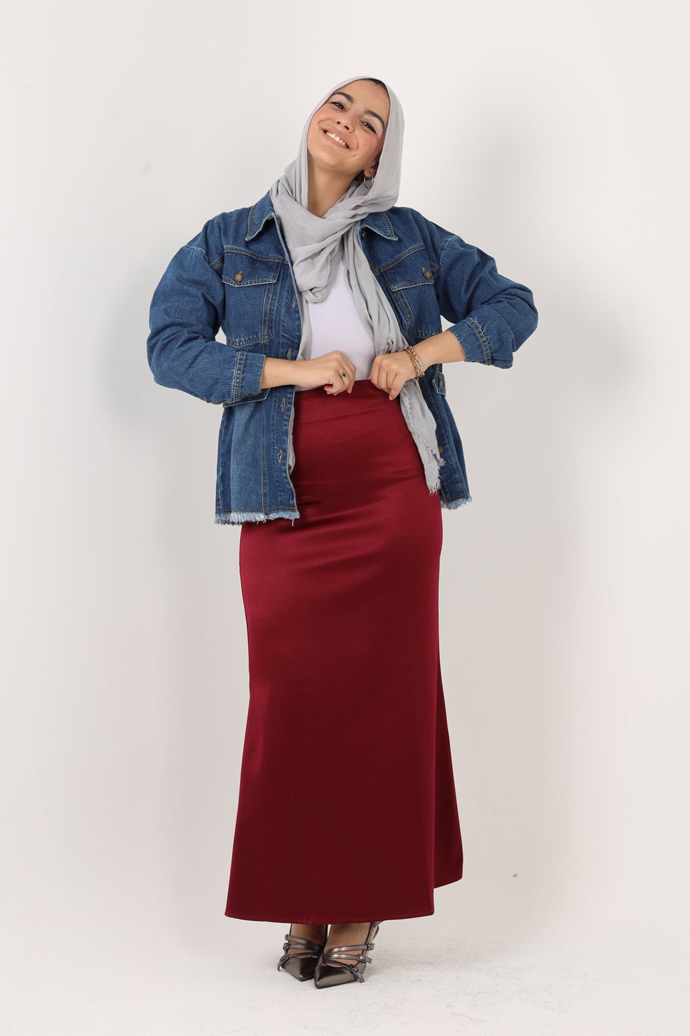 Ella's Satin Skirt