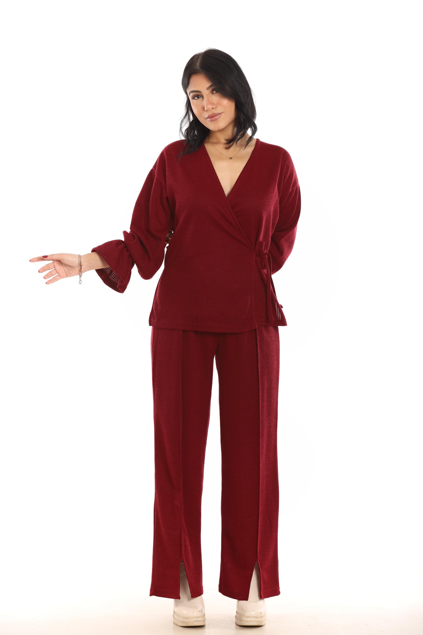 Ella’s Burgundy Triko Set