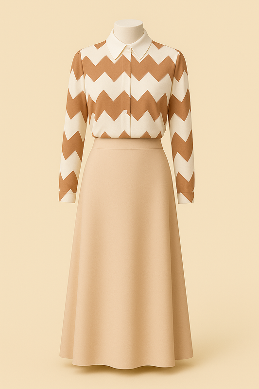 Ella's Beige Skirt