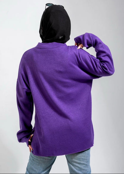 Oversized Mohair Sweater Violet Charm