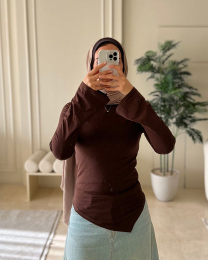 ASYMMETRIC BELL SLEEVE BASIC