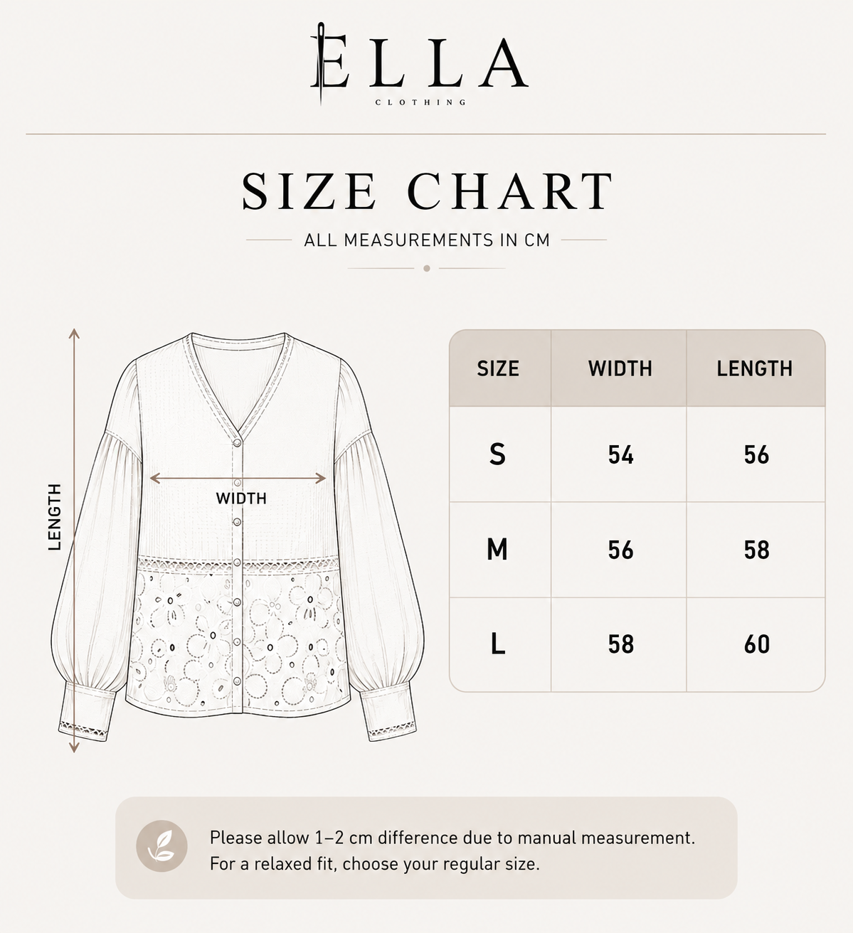 LINEN x ROKAMA BLOUSE - Small Flowers Pattern