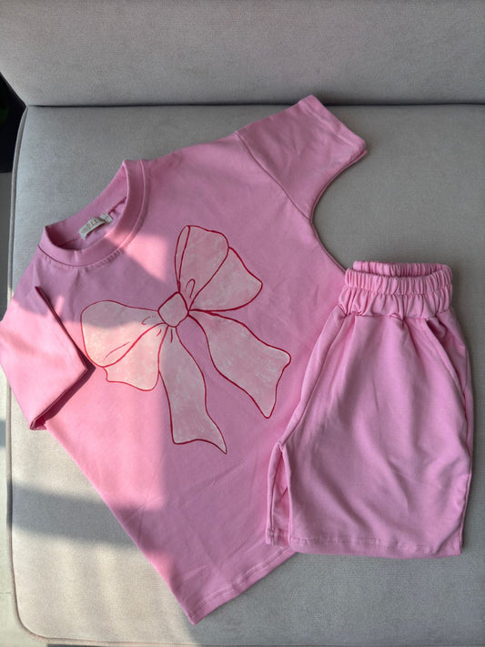 Ribbon Bow Girls Set