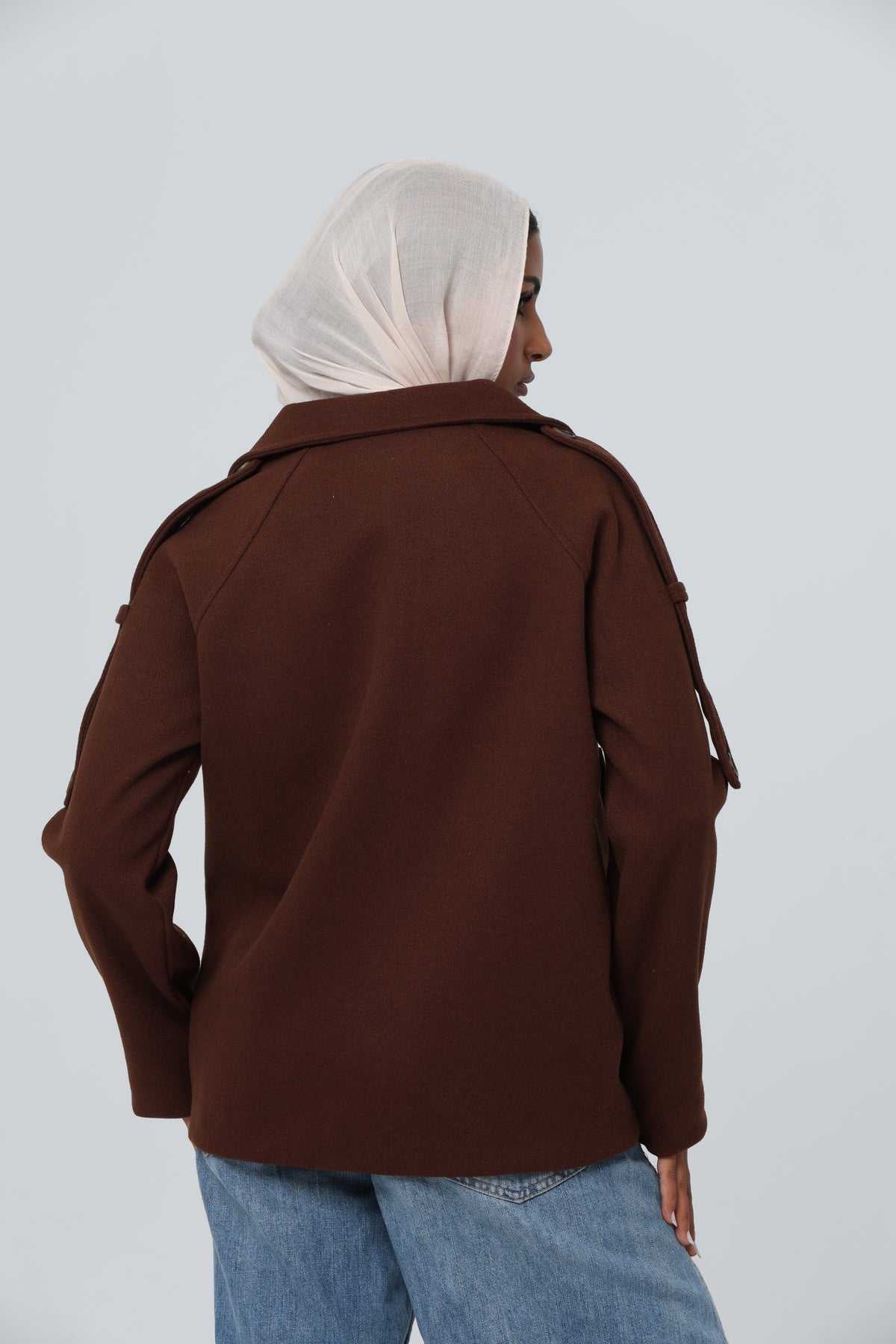 ELLA’s Classic Double-Breasted Wool Coat