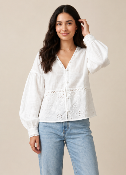 LINEN x ROKAMA BLOUSE