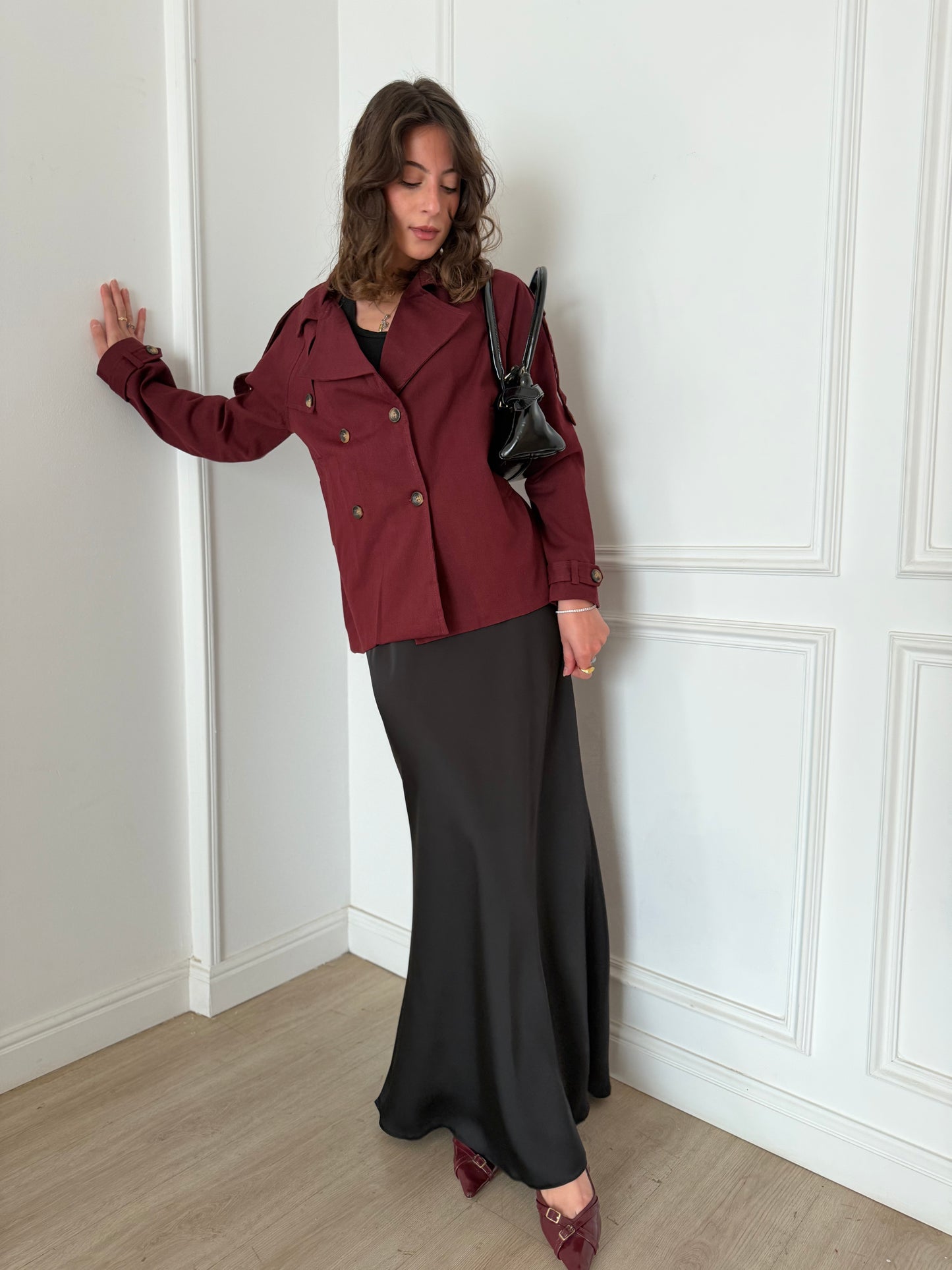ELLA's SATIN SKIRT