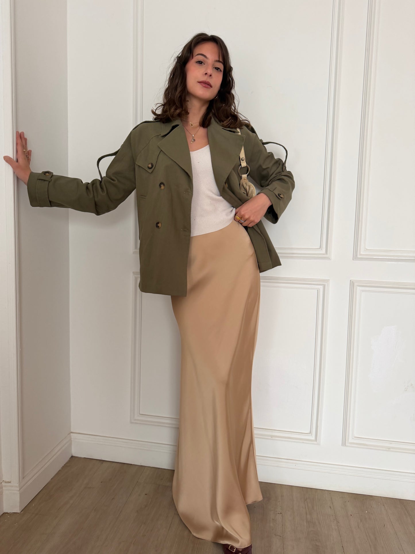 ELLA's SATIN SKIRT