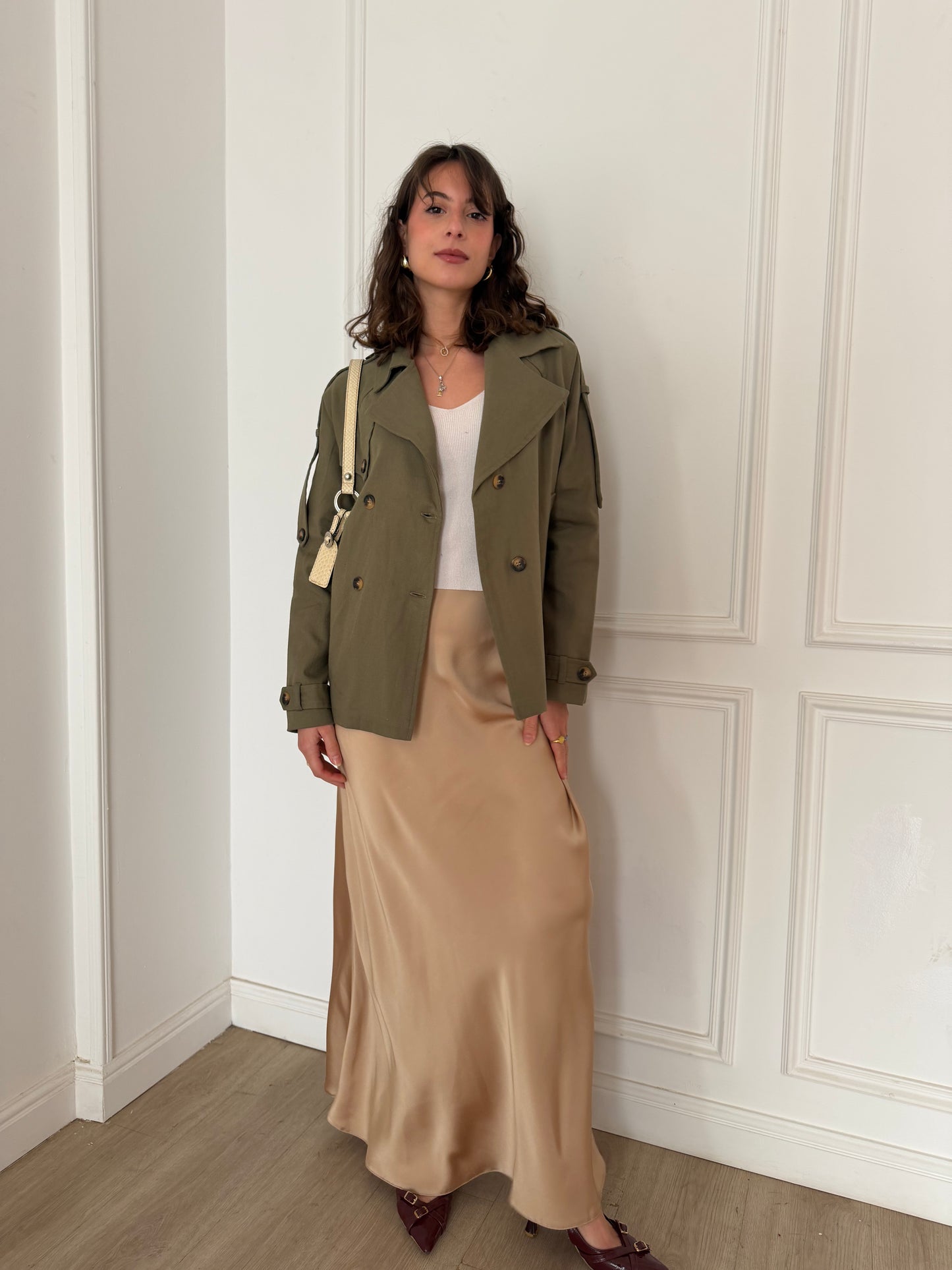 ELLA's SATIN SKIRT
