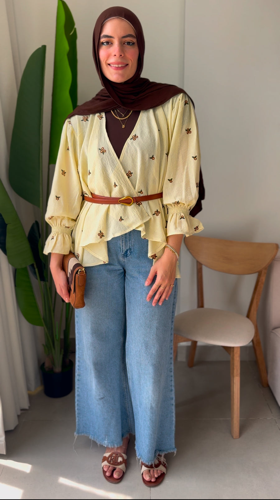 Ella’s Embroidered Kimono - Butter Yellow