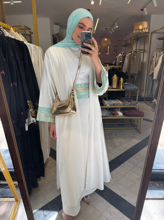 NOUR KAFTAN WITH EMBROIDERY BELT