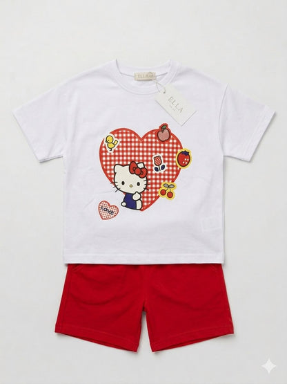 HELLO KITTY COTTON SET