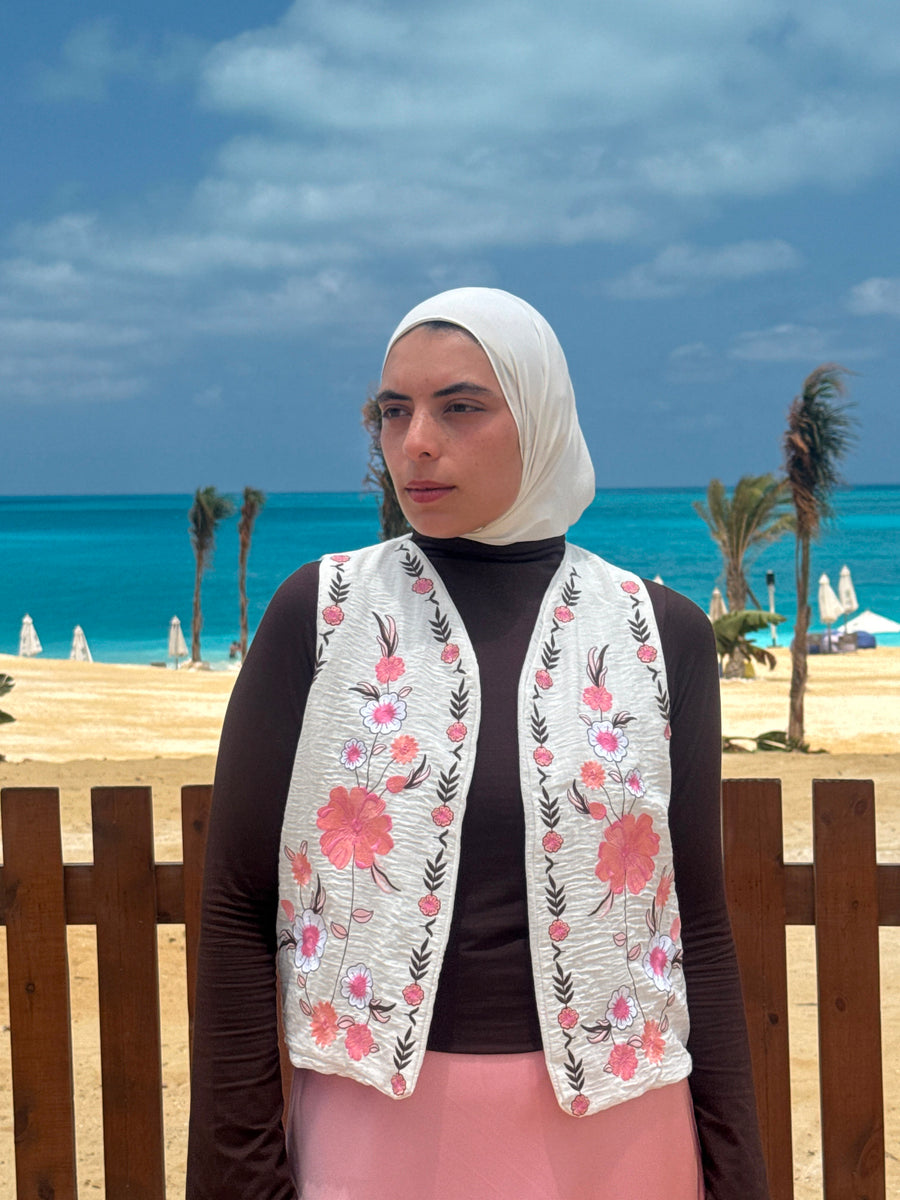 ELLA's LINEN EMBROIDERED VEST v2